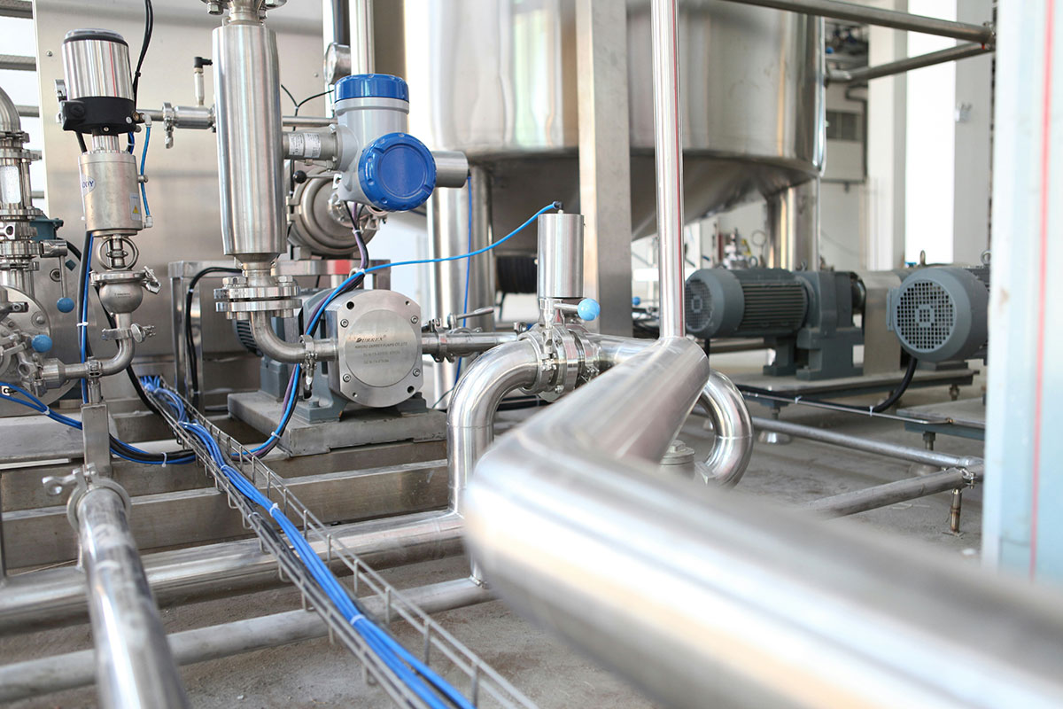 Stainless steel pipework